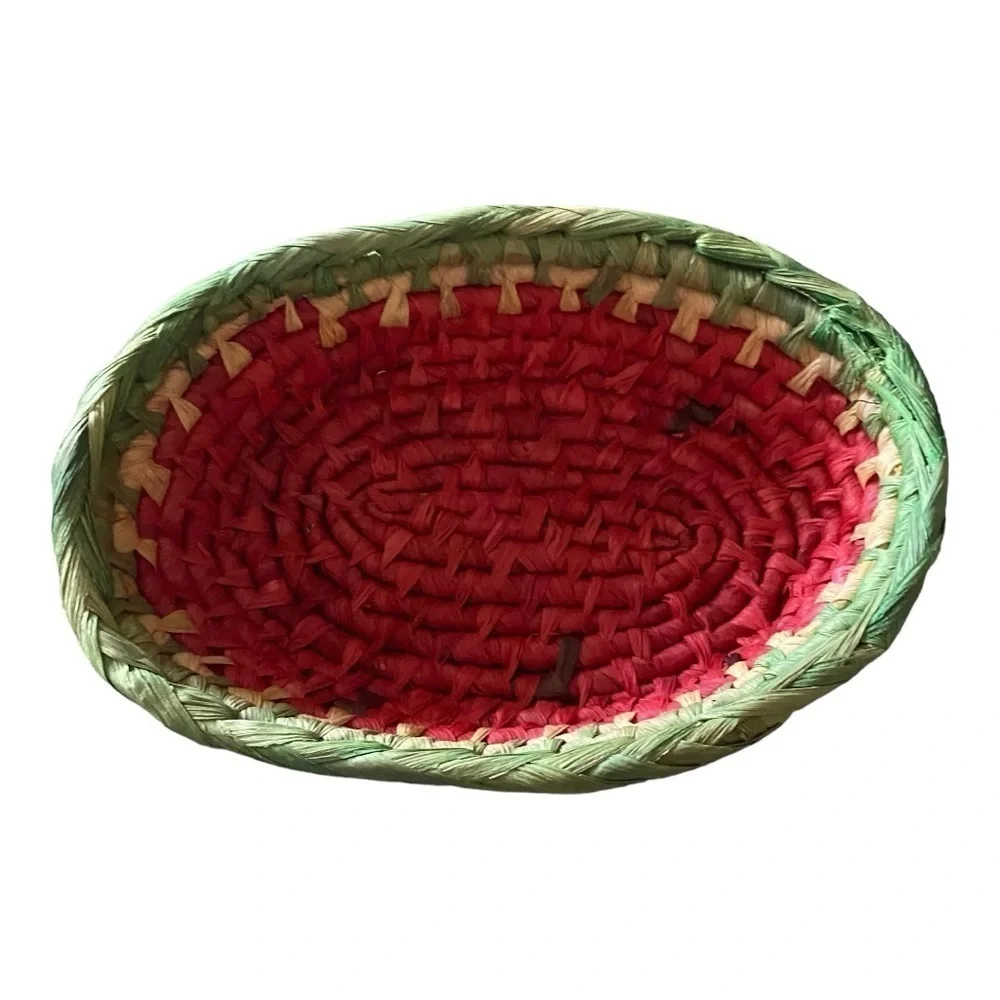 WATERMELON WICKER BASKETS-SET OF 3
